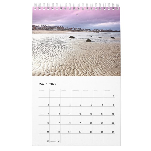 Écosse, Calendrier avec différents endroits en Éco (Mai 2027)