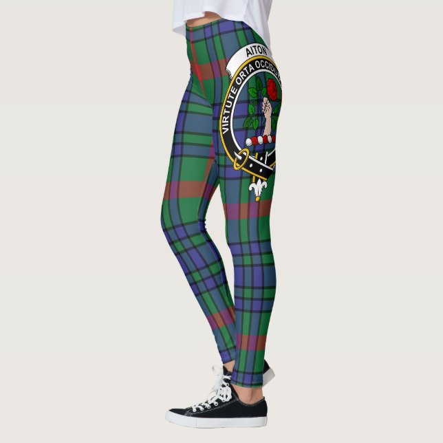 Ecosse Clan Aiton Crest Tartan Femmes Leggings (Gauche)