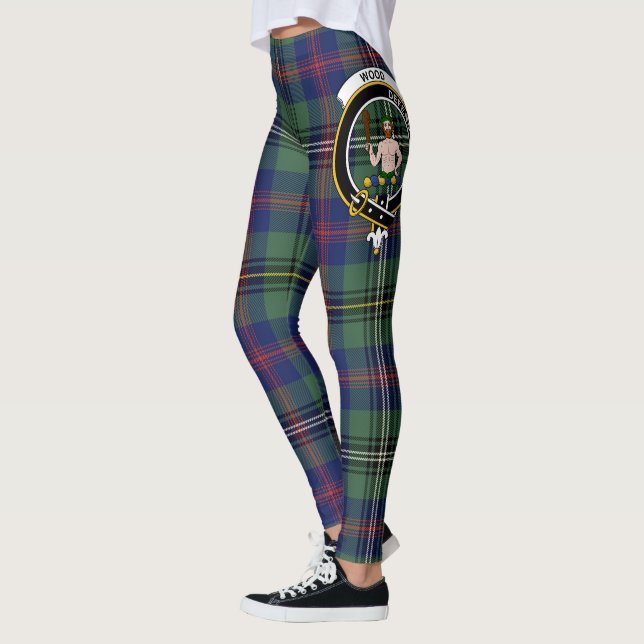 Ecosse Clan Bois Crest Tartan Femmes Leggings (Gauche)