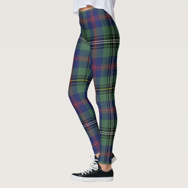 Ecosse Clan Bois Tartan Femmes Leggings (Gauche)