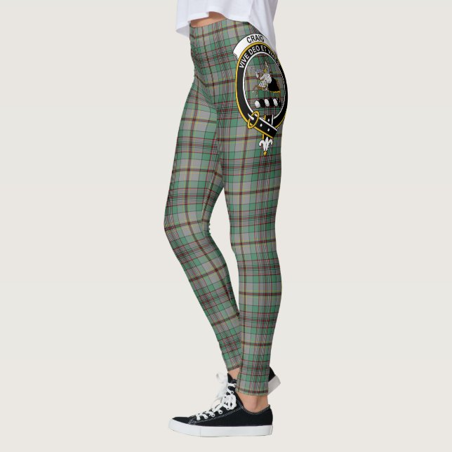 Ecosse Clan Craig Crest Tartan Femmes Leggings (Gauche)
