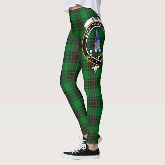 Ecosse Clan Ged Crest Tartan Femmes Leggings (Gauche)
