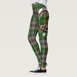 Ecosse Clan Gris Crest Tartan Femmes Leggings