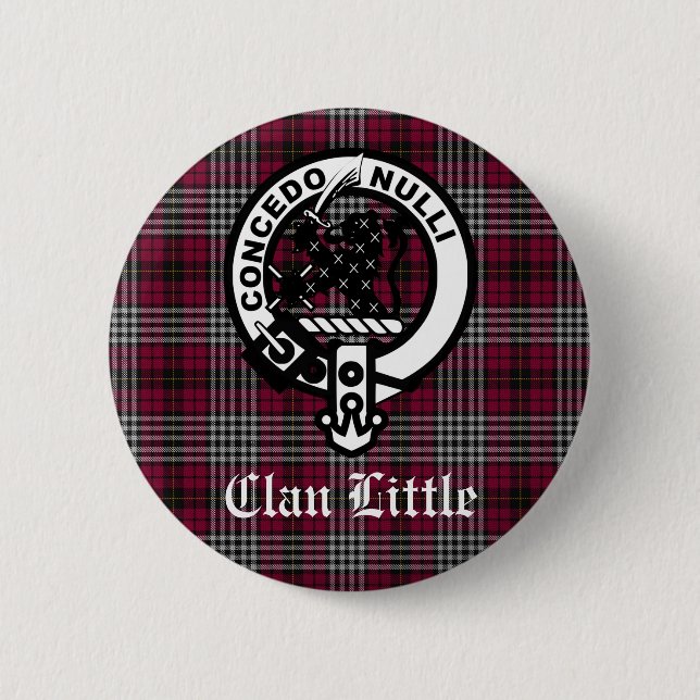 Écosse Clan Little Crest Badge et Tartan Custom (Devant)