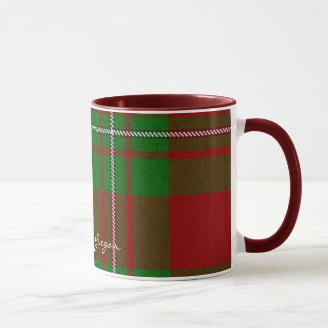 Ecosse Clan MacGregor Tartan Designer Mugs (Droite)