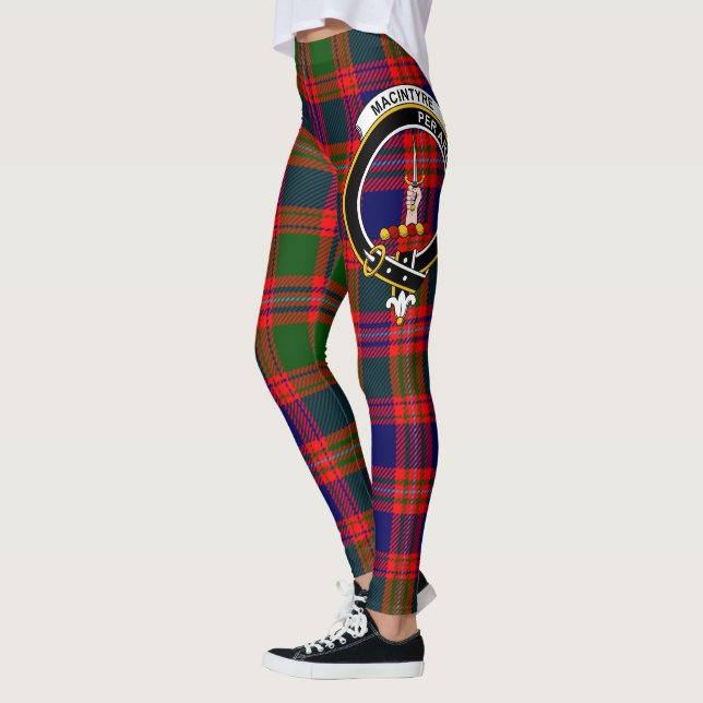 Ecosse Clan MacIntyre Crest Tartan Femmes Legging (Gauche)