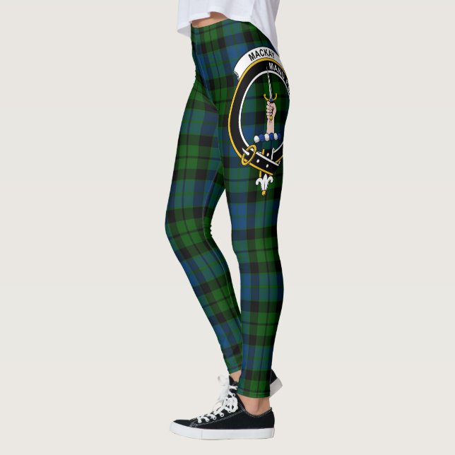 Ecosse Clan MacKay Crest Tartan Femmes Leggings (Gauche)