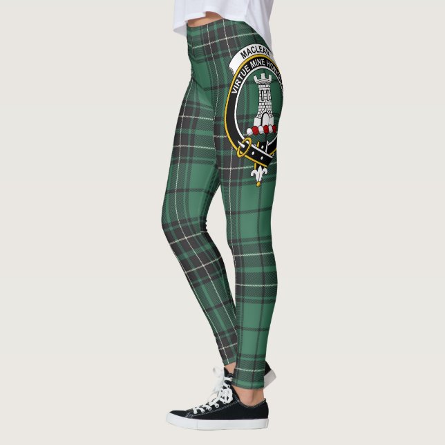 Ecosse Clan MacLean Crest Tartan Femmes Leggings (Gauche)