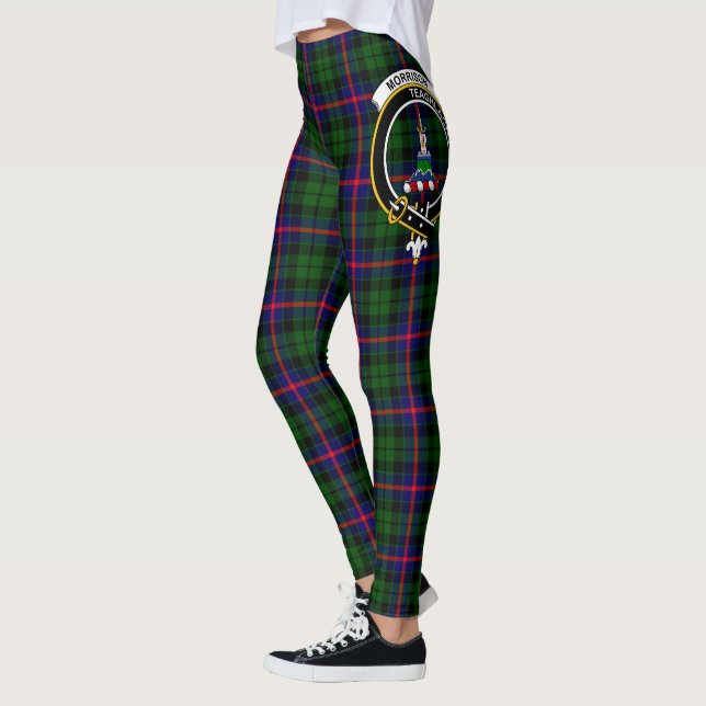 Ecosse Clan Morrison Crest Tartan Femmes Leggings (Gauche)