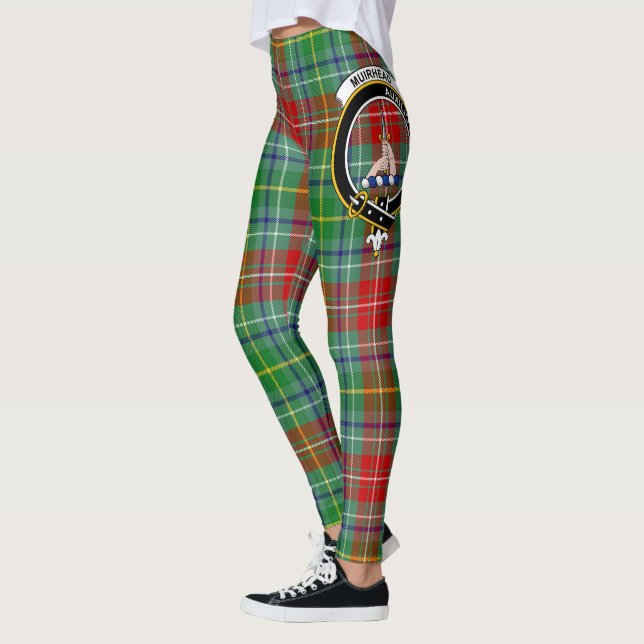 Ecosse Clan Muirhead Crest Tartan Femmes Leggings (Gauche)