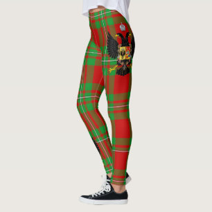 Ecosse Clan Peter Crest Tartan Femmes Leggings