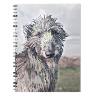 Ecosse Deerhound Art Linked Spiral Carnet