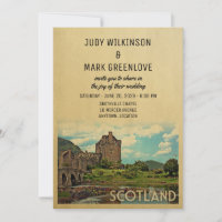 Ecosse Faire-part de mariage Eilean Donan Castle