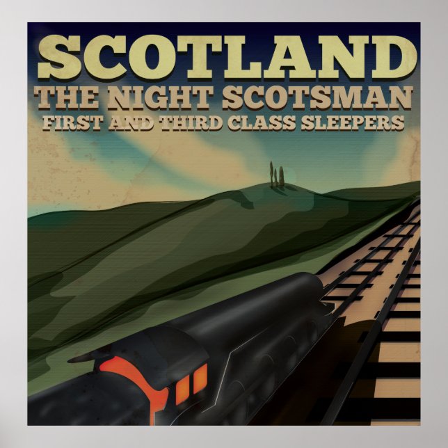 Ecosse Locomotive Travel Poster (Devant)