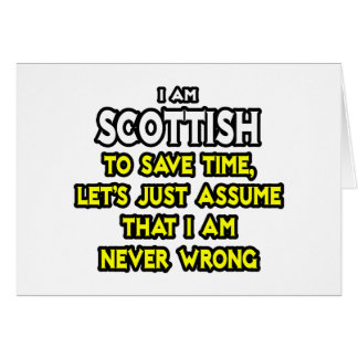 Ecosse...Supposons Que Je Ne Me Trompe Jamais