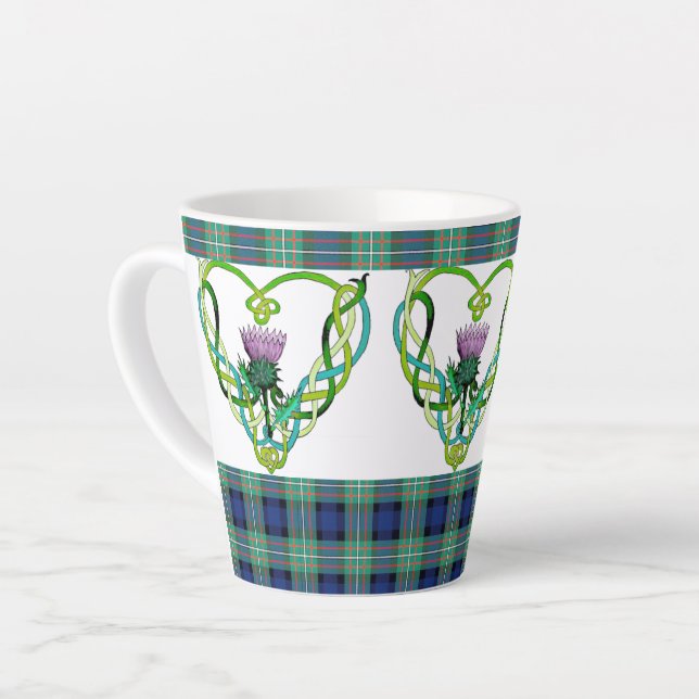 Ecosse Thistle Latte Mug (Angle gauche)