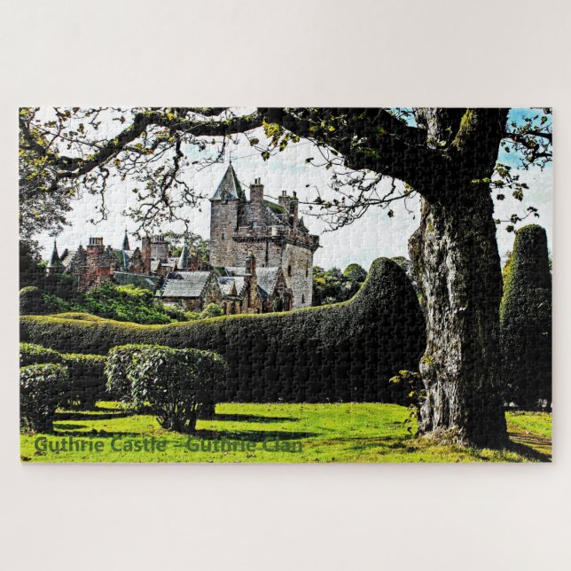 Ecosse's Guthrie Castle-Guthrie Clan Fun Puzzle (Horizontal)