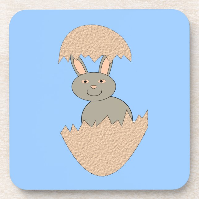 Écouter du lapin de l'oeuf Dessous de verre bizarr (Devant)