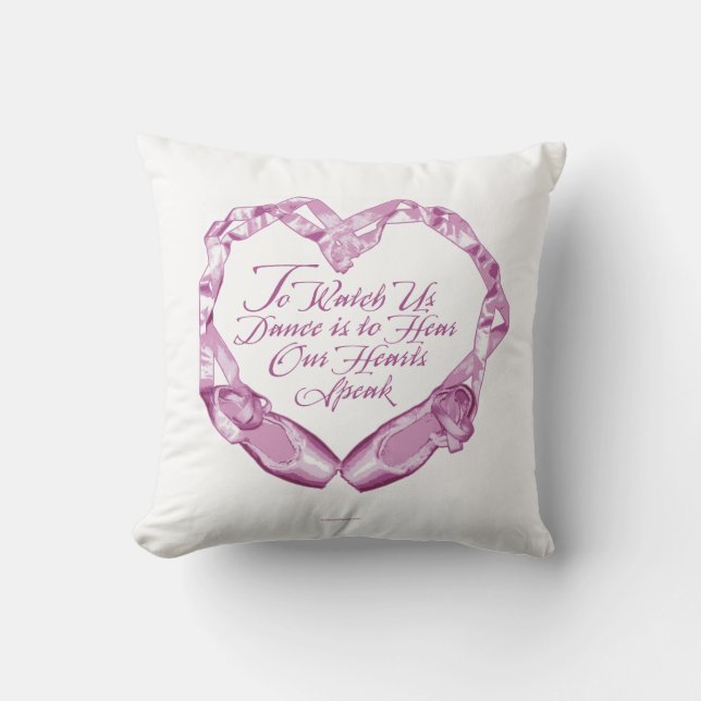 Écouter Nos Coeurs Ballet Jeter Oreiller (Recto)
