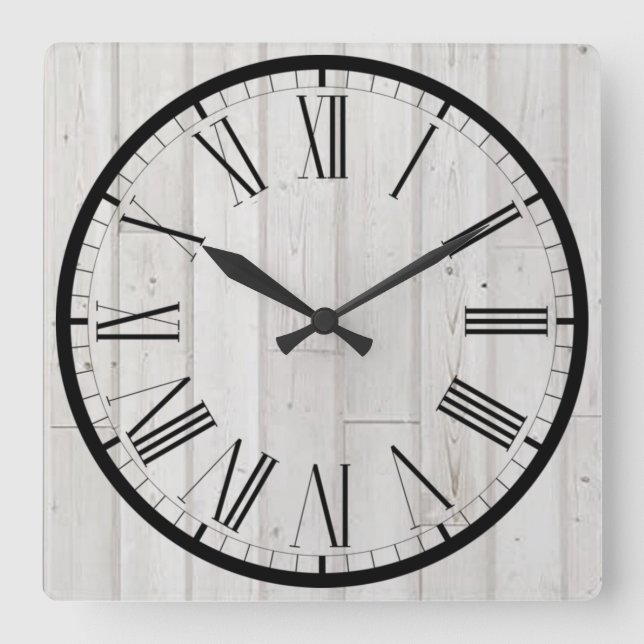 Écouter Ship Look Farmhouse Design Horloge murale (Recto)