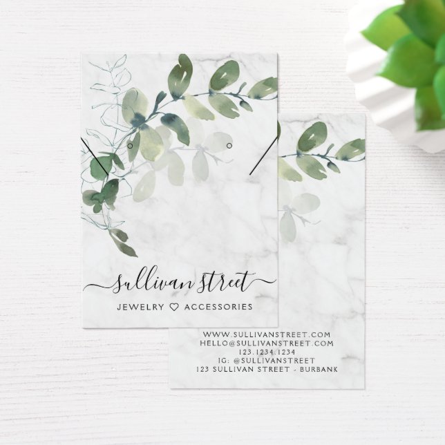 Ecoutes en marbre Eucalyptus Collier Carte d'affic (Bureau)