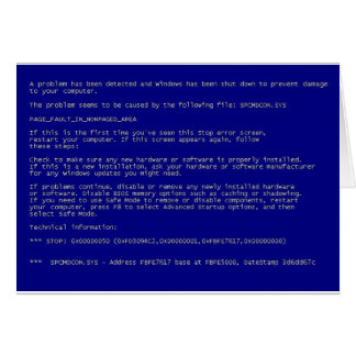 Écran bleu de la mort