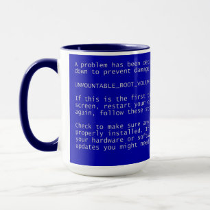 Écran Bleu de la mort de Windows - BSOD - Mug