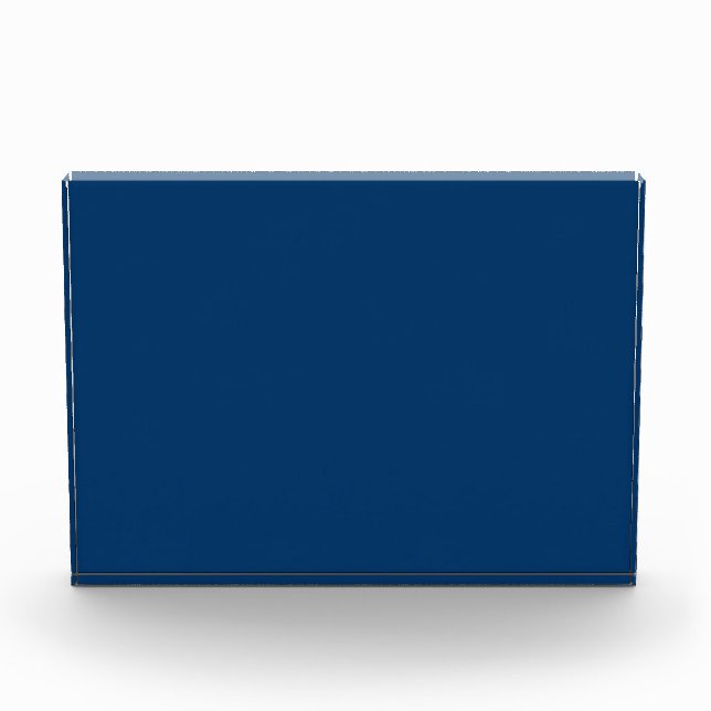 Écran de bloc photo en acrylique bleu minuit (Devant)