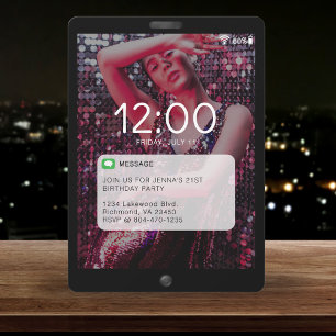 Écran de verrouillage de téléphone portable Noir f