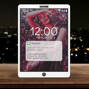 Écran de verrouillage du téléphone portable Annive