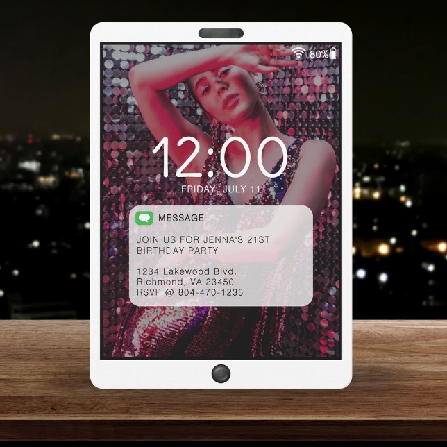 Écran de verrouillage du téléphone portable Annive (Cell Phone Lock Screen Birthday Party White
)