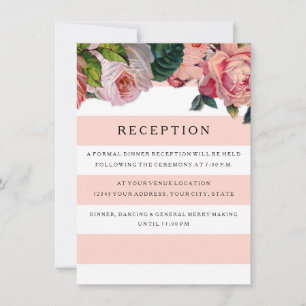 Écran large chic MODERNE avec Rose, Invitation de 
