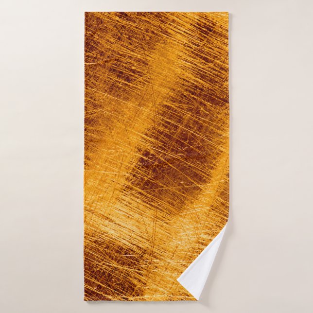 Écrans sur un arrière - plan d'or métallique. abst (Serviette de bain)