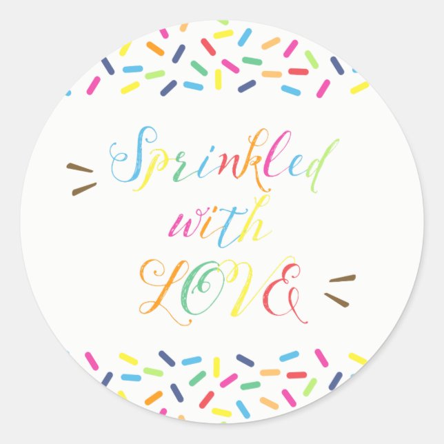 Écrasé avec des étiquettes d'amour Stickers Merci (Devant)