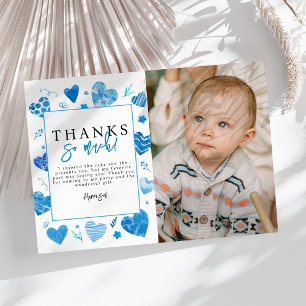 Écraseur de coeur Enfants Photo Anniversaire Merci