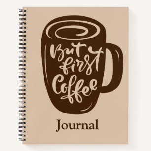 Écrire son journal avec du café