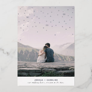 Écrit dans les étoiles Enregistrer la carte Date