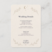Écrit dans les Étoiles Invitation de Mariage Céles