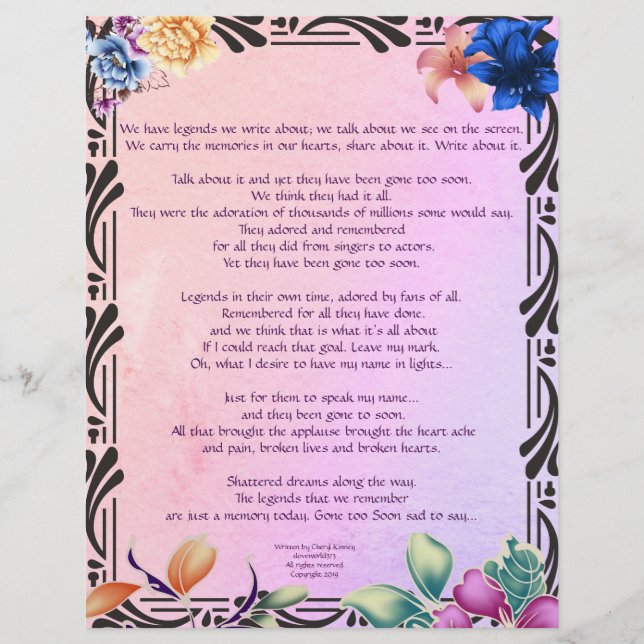 Écrits de route étroite papier personnalisé (Devant)