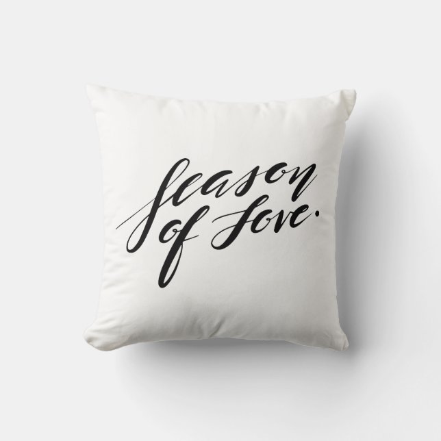 écriture à la main saison de l'amour Coussin (Recto)