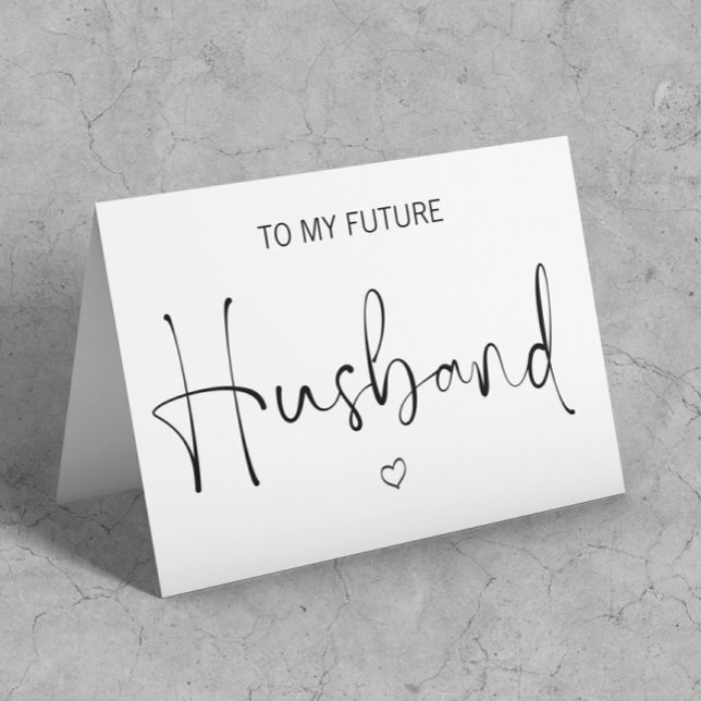 Écriture À mon futur mari Mariage plié (Créateur téléchargé)