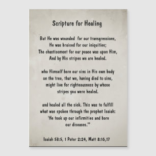 Écriture biblique Guérison Santé Maladie Bon rétab