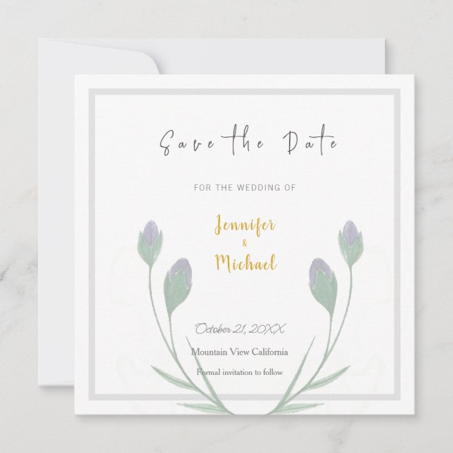 Écriture Calligraphique de Mariage de Couleur Or S (Devant)