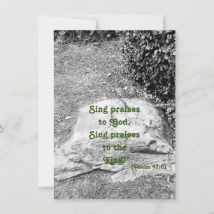 Écriture de la carte de voeux plat de louanges