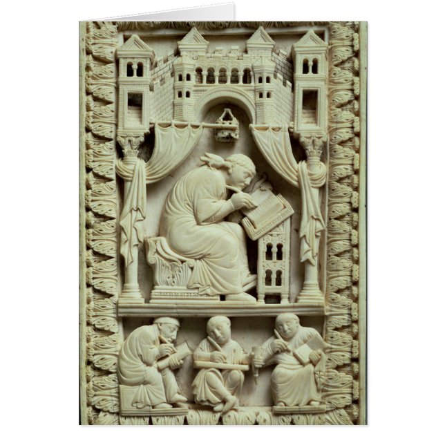 Écriture de St Gregory avec des scribes ci-dessous (Devant)