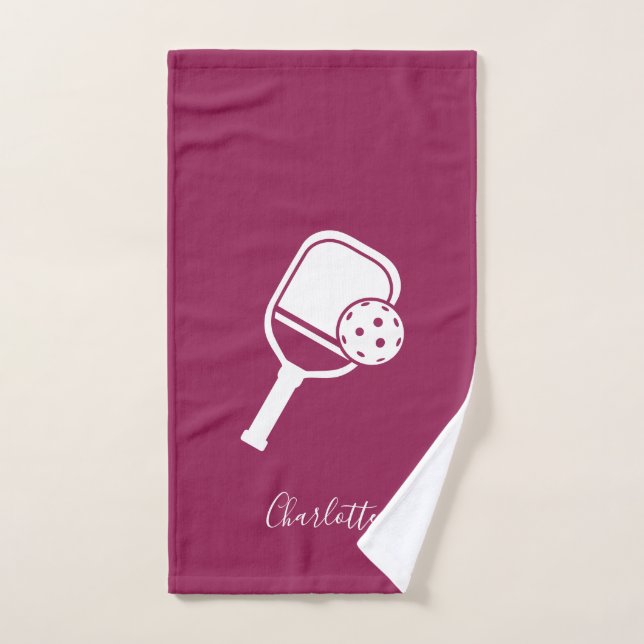 Écriture de Swag pour Joueurs de Pickleball Person (Serviette à main)