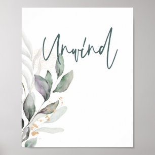 Écriture de trempe Bain poster d'art mur de la sal