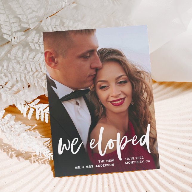 Écriture décontractée | Faire-part de fuite en amo (Créateur téléchargé)