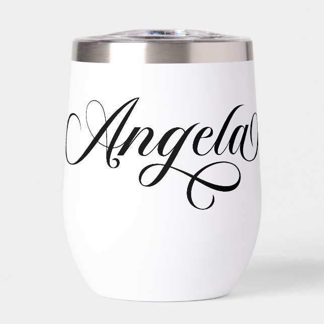 Écriture élégante noire Angela (Avant)