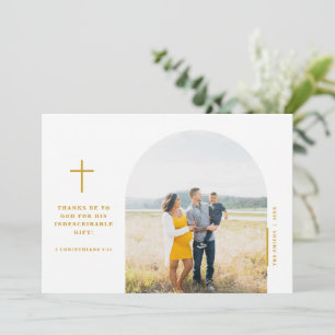 Ecriture Foi Carte de Noël 2 COR 9:15